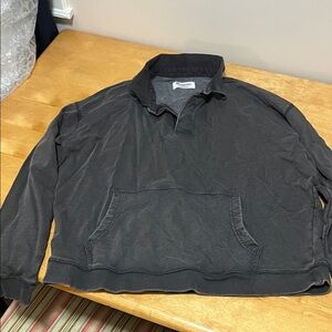 No Boundaries Black Oversized Collared Shirt